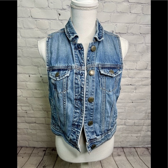 American Eagle Denim Vest Medium - Picture 1 of 7